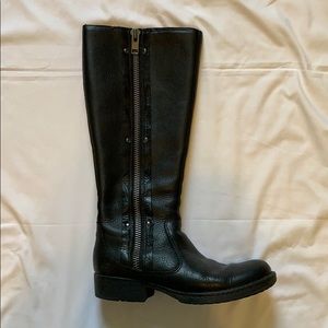 Born Tall Black Leather Boots